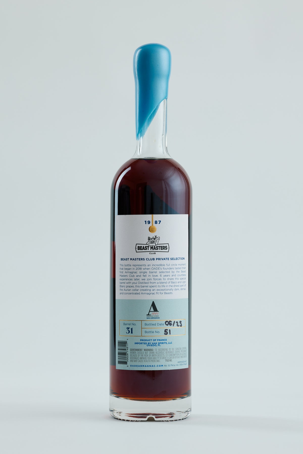 Maison Aurian 1987 "Beastly Destiny" Bas-Armagnac - Beast Masters Club Private Selection