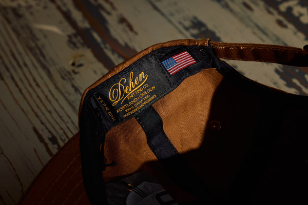 OADE x Dehen Unstructured Baseball Hat - Nicotine